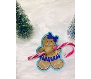 Stickserie ITH - Gingerbread Lebkuchenmann Gutschein Süßigkeiten Halter